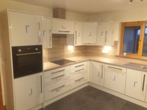 white and wooden kitchen