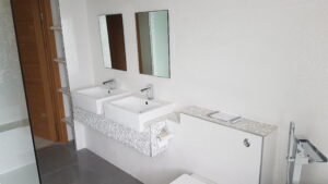 mosaic in the bathroom