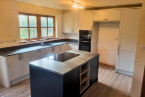 modern white and grey kitchen